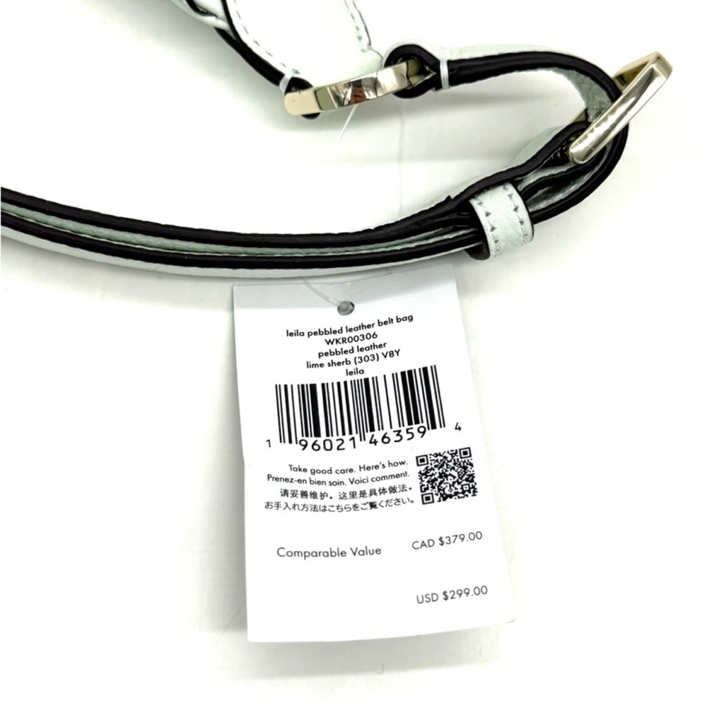 Kate Spade Leila Lime Sherbet Leather Belt Bag Lime Sherbet - Picture 9 of 9